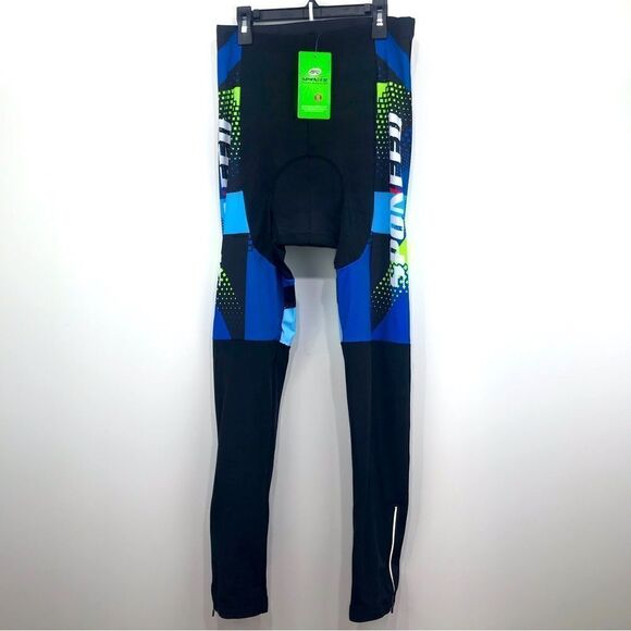 Sponeed Black Padded Stretch Cycling Leggings- New With Tags - Picture 7 of 13